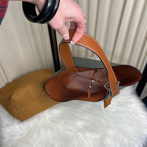 NEW! LEATHER SHOULD BAG WITH COSMETIC BAG ‘CELESTE’ - Picture 8 of 15